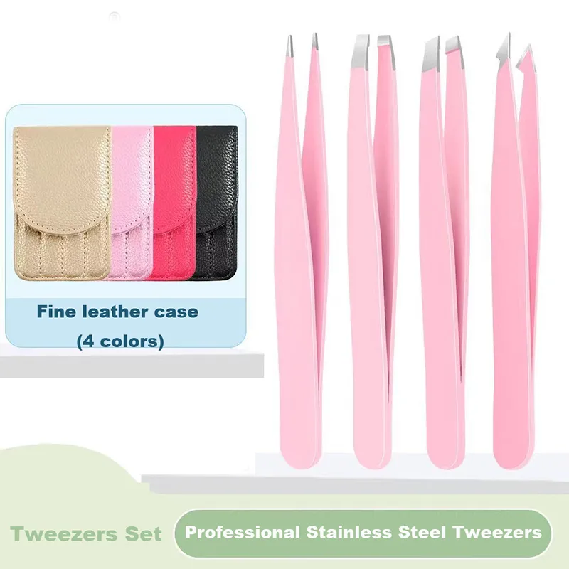 সৌন্দর্য স্টেইনলেস স্টীল tweezers সেট